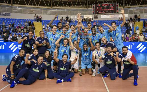 Sada Cruzeiro conquista Sul-Americano de Clubes de v&ocirc;lei masculino