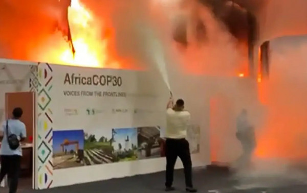 Inc&ecirc;ndio de grandes propor&ccedil;&otilde;es na COP30 causa p&acirc;nico e evacua&ccedil;&atilde;o de pavilh&atilde;o