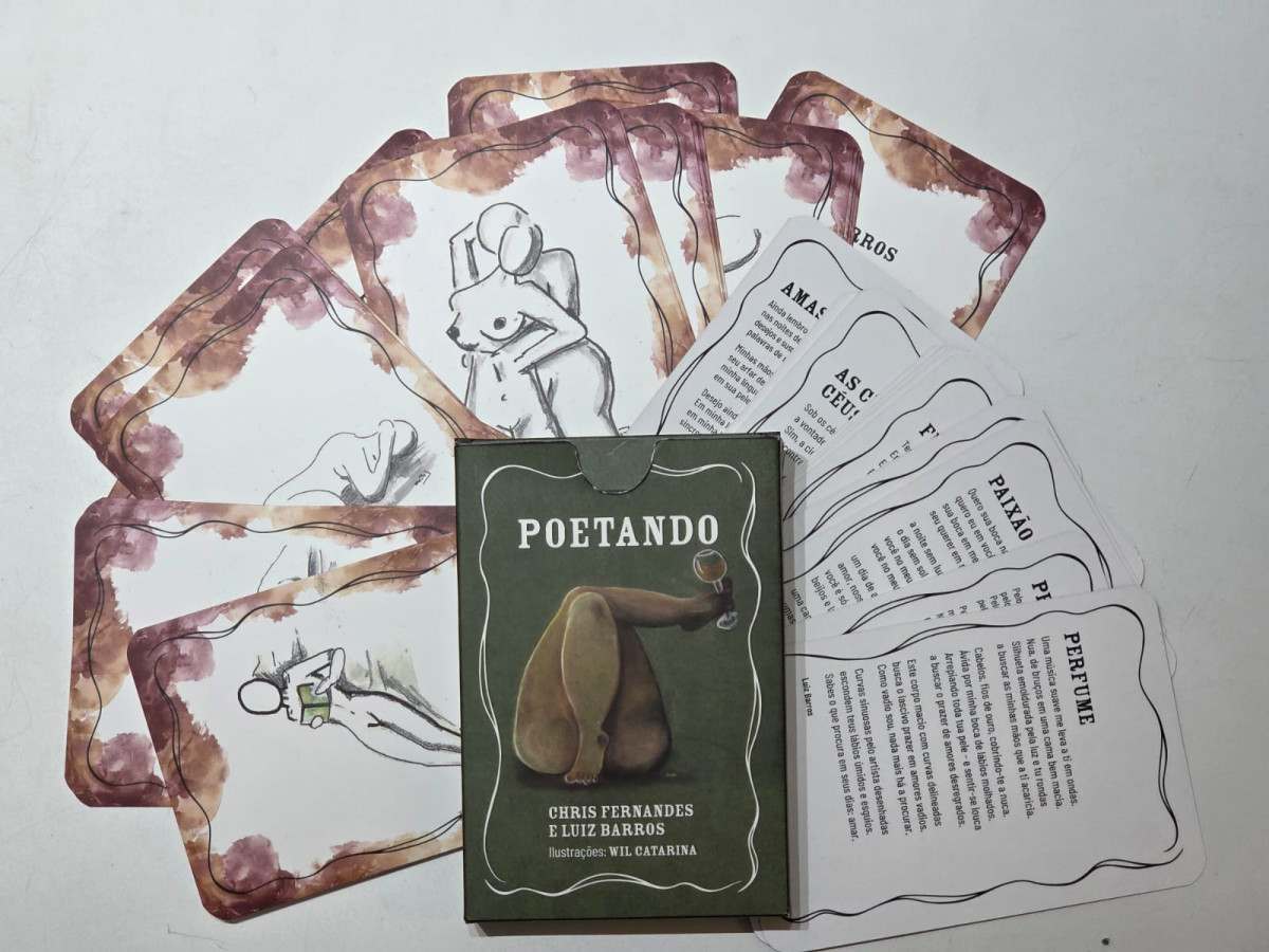 Livro "Poetando" transforma poesia em baralho art&iacute;stico