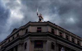 Atores de He‑Man invadem S&atilde;o Paulo em a&ccedil;&atilde;o do filme 'Mestres do Universo'