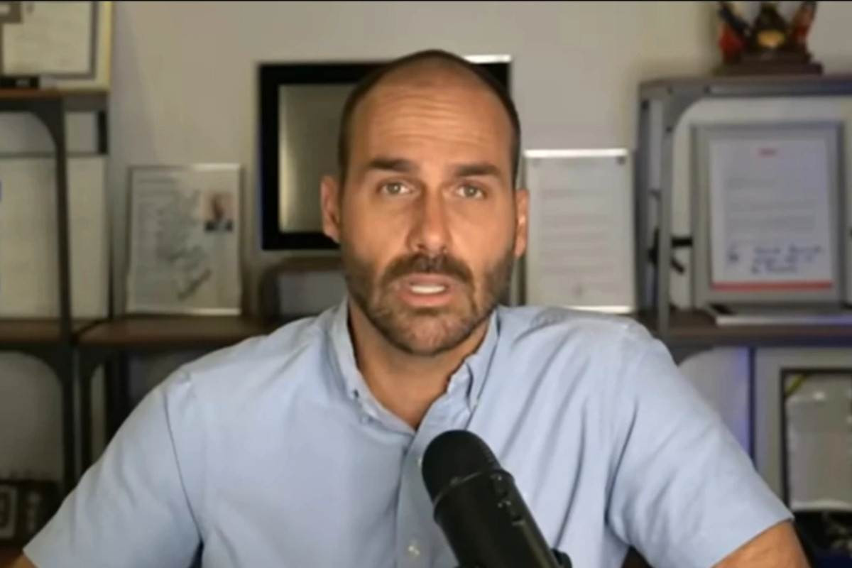 Eduardo Bolsonaro acusa Lula de chamar Trump, e n&atilde;o Fl&aacute;vio, de "idiota"