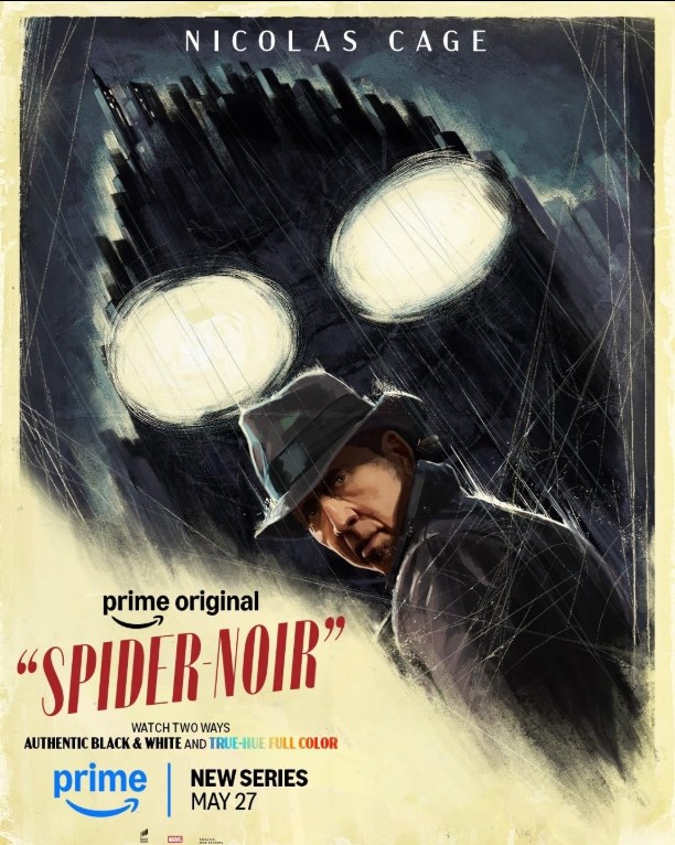 O cartaz da série mergulha nos elementos clássicos do cinema noir