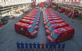 Novas ambul&acirc;ncias dos Bombeiros