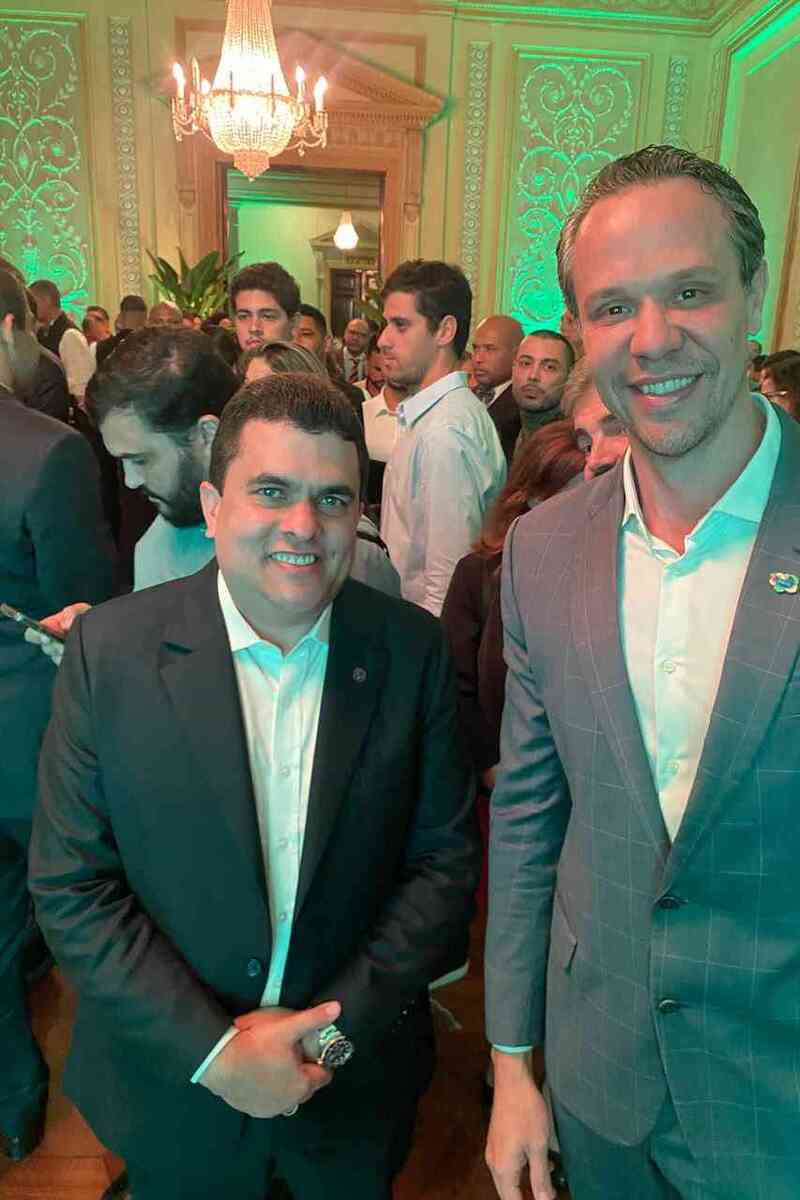Tiago Chagas, presidente da ANAC, com Bruno Reis, presidente da Embratur