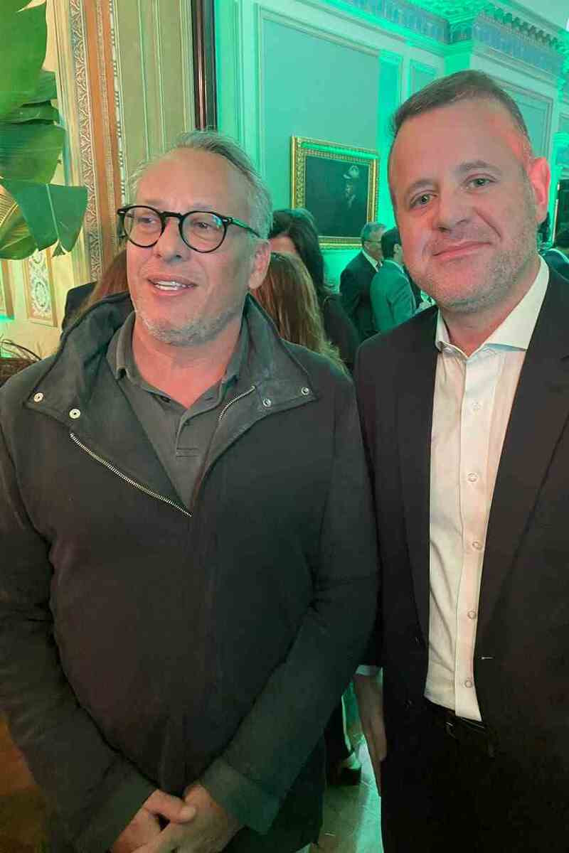 Antônio Pedro Figueira de Melo, ex-secretário de turismo do Rio, com Bernardo Fellows, presidente da Riotur