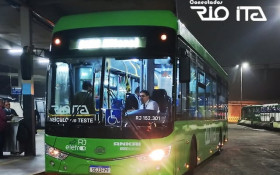 Rio Ita inicia testes com &ocirc;nibus 100% el&eacute;trico