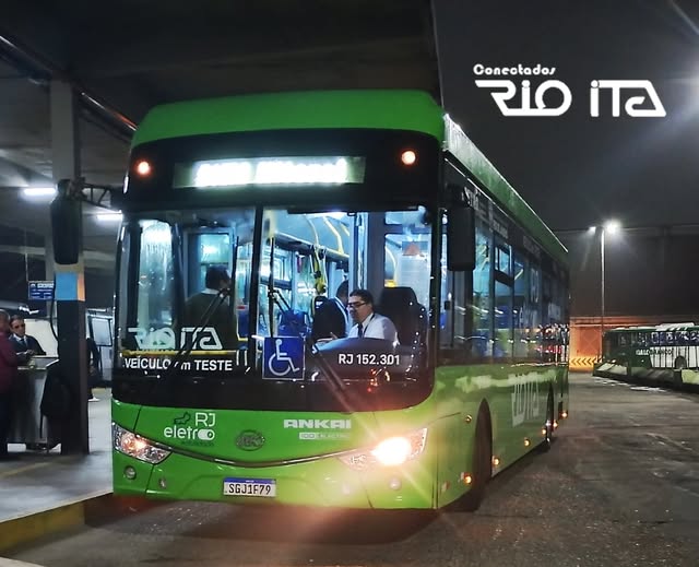 Rio Ita inicia testes com &ocirc;nibus 100% el&eacute;trico