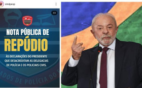 Sindicato dos Delegados repudia fala de Lula sobre celulares roubados