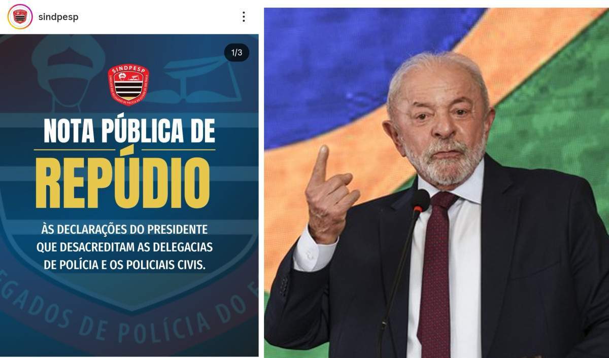 Sindicato dos Delegados repudia fala de Lula sobre celulares roubados