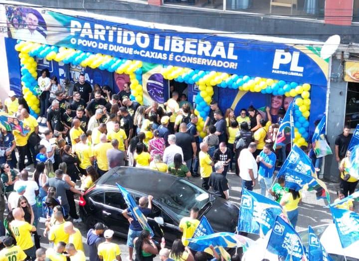 Casa cheia na inaugura&ccedil;&atilde;o do diret&oacute;rio do PL em Duque de Caxias