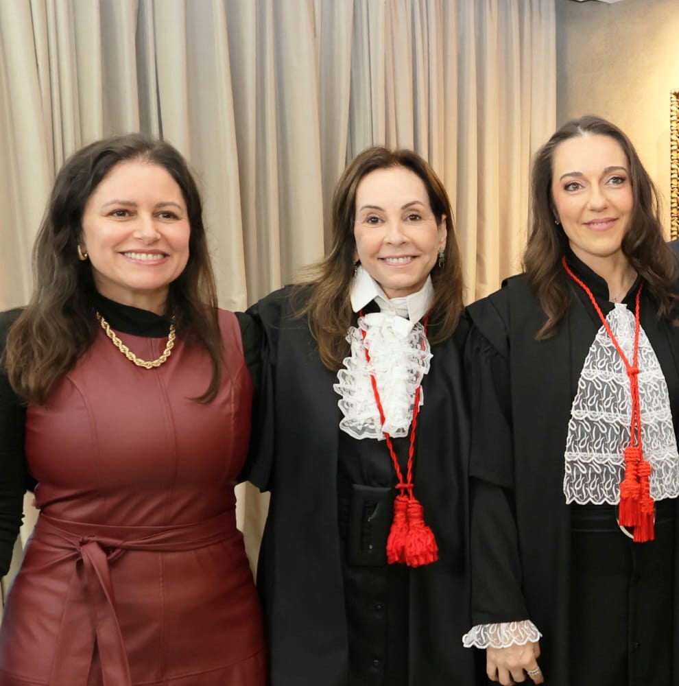 O desembargadores Wagner Cinelli, Marcos Borba Caruggi e Caetano Ernesto da Fonseca