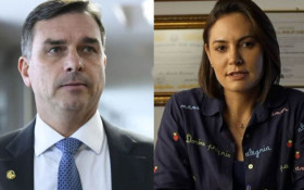 "Desinformada": Fl&aacute;vio Bolsonaro rebate Michelle por v&iacute;deo sobre Vorcaro