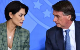 Briga entre Fl&aacute;vio e Michelle atinge casamento de Bolsonaro