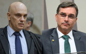 Moraes marca depoimento de Fl&aacute;vio Bolsonaro sobre cal&uacute;nia contra Lula