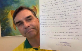 Fl&aacute;vio proibido de ver Bolsonaro por 90 dias