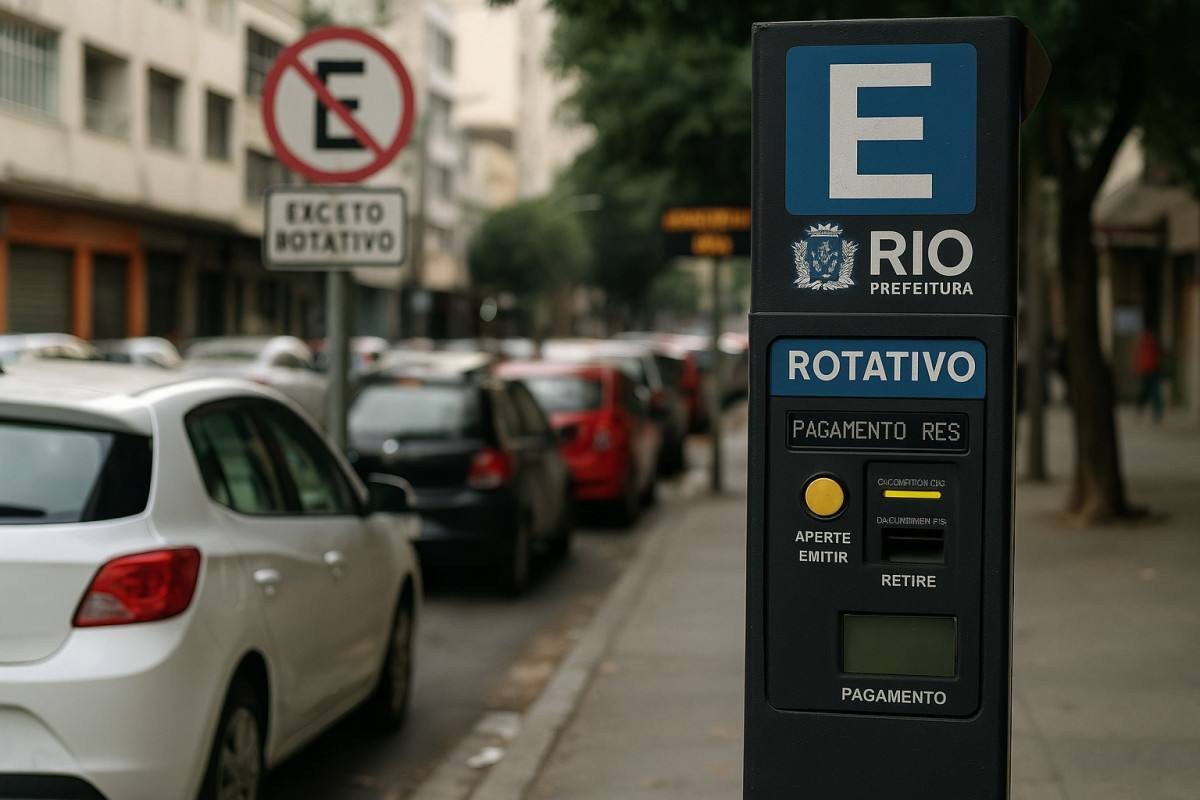 Rio regulamenta estacionamento rotativo digital por aplicativo