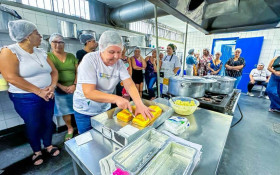 Oficina culin&aacute;ria para merendeiras de S&atilde;o Jo&atilde;o de Meriti