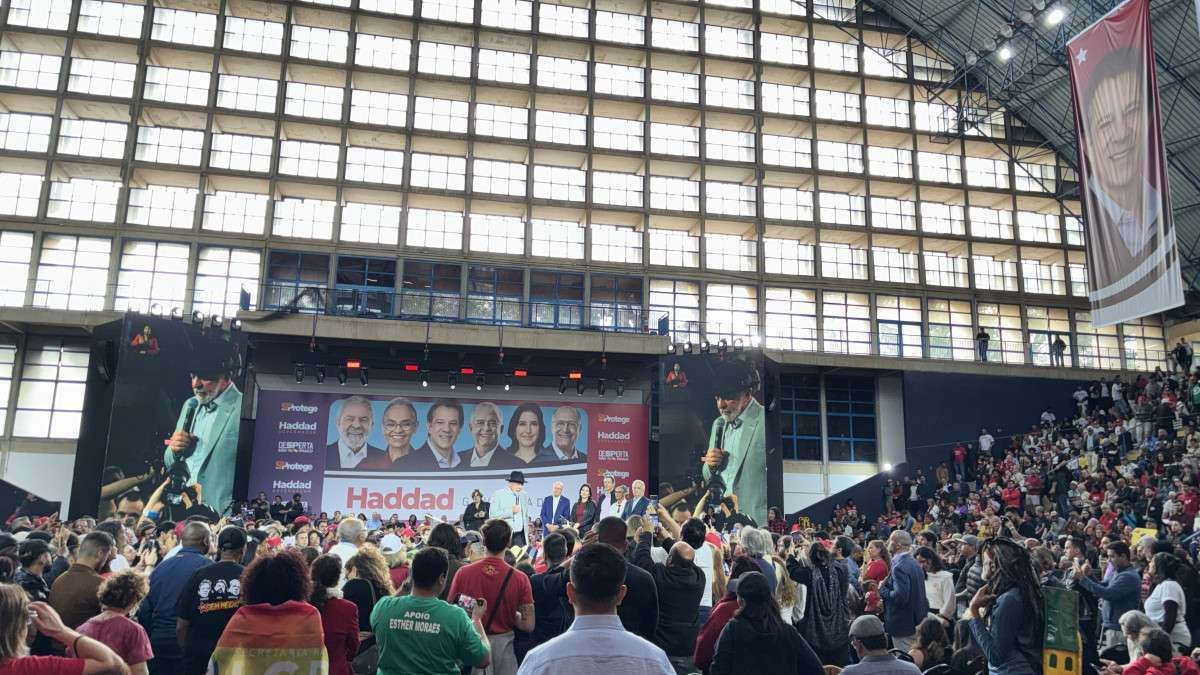 Lula fala em Convenção Estadual que lançou Haddad ao governo de SP, ao lado de Alckmin, França e as candidatas ao Senado, Marina e Tebet