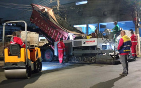 Asfalto novo e limpeza urbana em Agostinho Porto, em Meriti