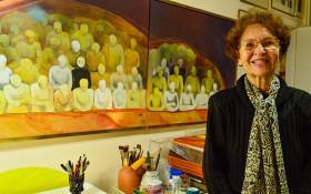 F&uacute;lvia Gon&ccedil;alves: 89 anos de arte, mem&oacute;ria e lucidez