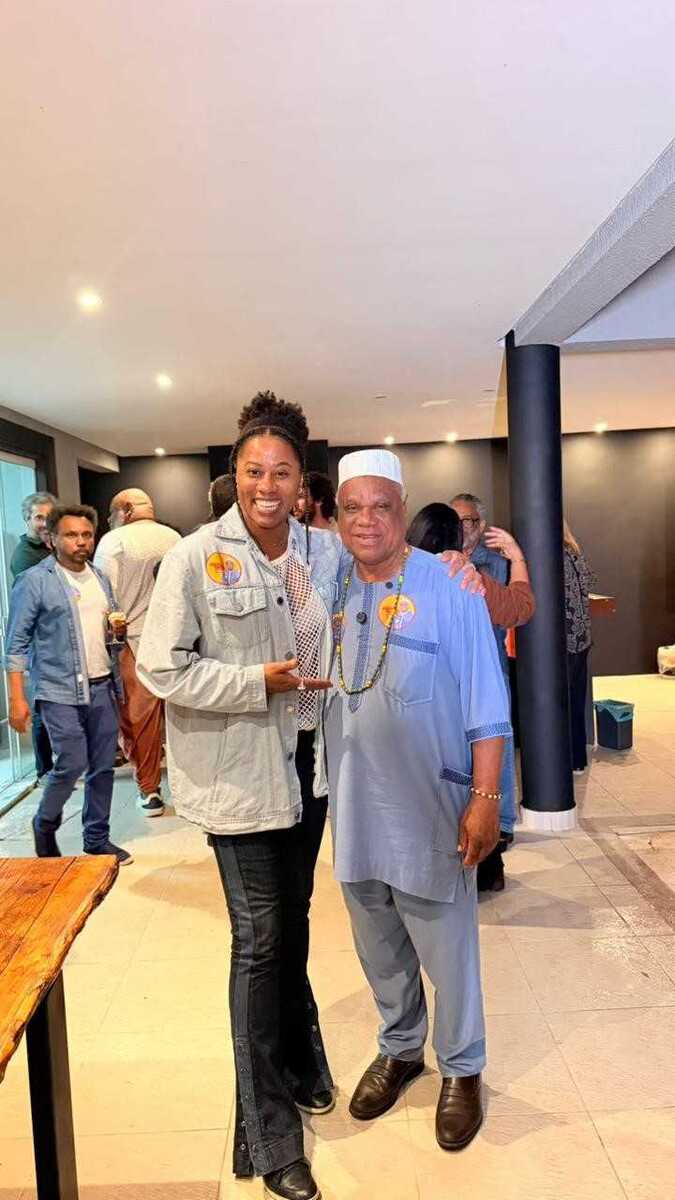 Ivanir dos Santos com Clarisse Miranda