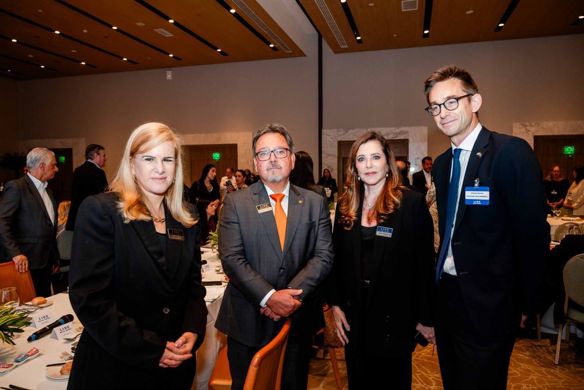 Ana Basilio, presidente da OAB-RJ; Antonio Jose Campos Moreira, procurador-geral de Justiça; Andréia Repsold, presidente do LIDE Rio; e Edward Haxton, Consul Geral do Reino Unido no Rio