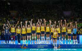 Sele&ccedil;&atilde;o Feminina de V&ocirc;lei garante t&iacute;tulo e vaga nas Olimp&iacute;adas 2028