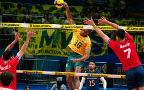 Brasil vence Chile na estreia pelo Sul‑Americano de v&ocirc;lei masculino