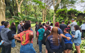 Jovens vulner&aacute;veis visitam S&iacute;tio Burle Marx e Cidade das Artes
