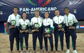 Brasil conquistaa maioria dos t&iacute;tulosdo Pan-Americanode Beach Tennis