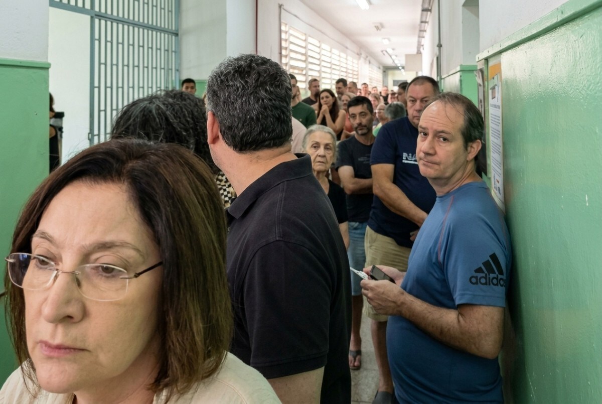Primeiro turno mobiliza 10 mil mes&aacute;rios; eleitor enfrenta filas e chuva