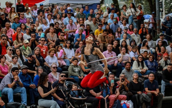 Companhia circense de Maric&aacute; na Col&ocirc;mbia