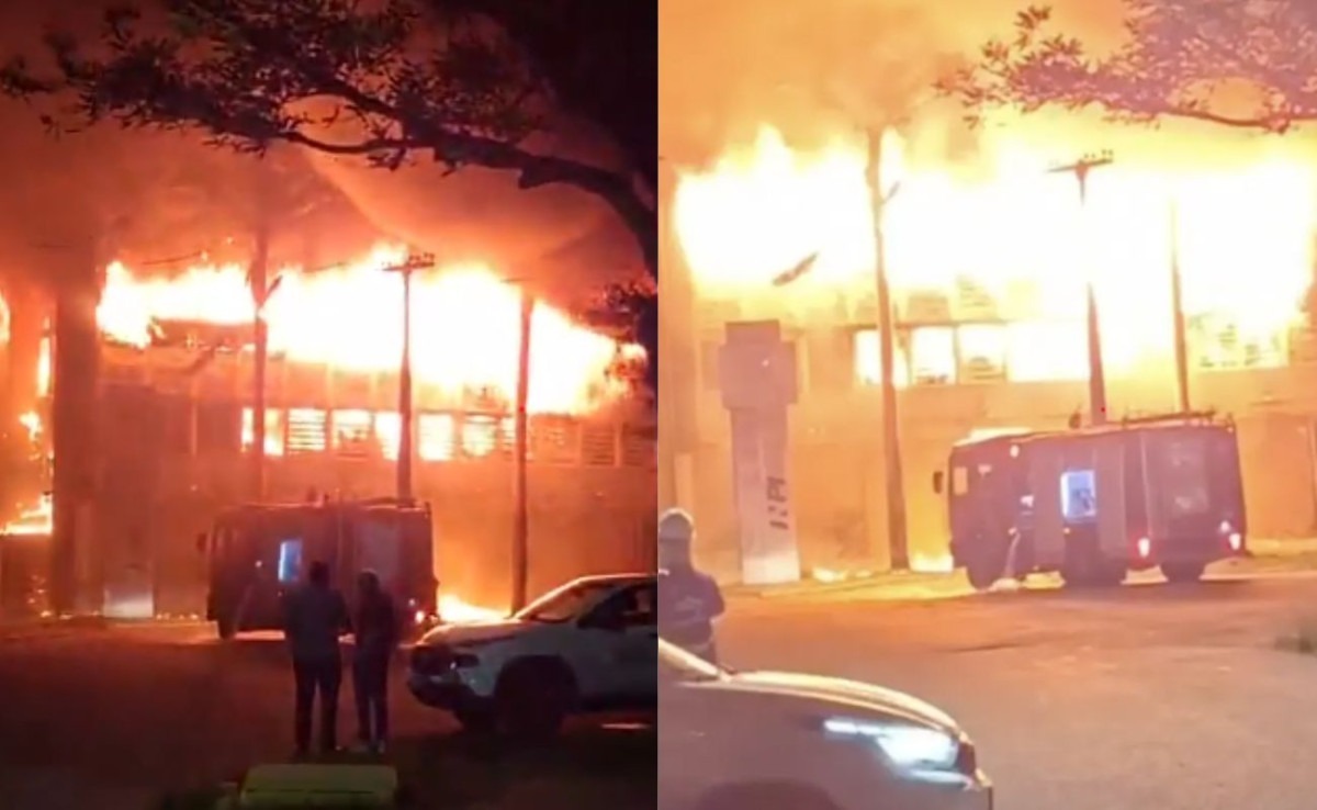 Inc&ecirc;ndio de grandes propor&ccedil;&otilde;es atinge pr&eacute;dio da UFPE
