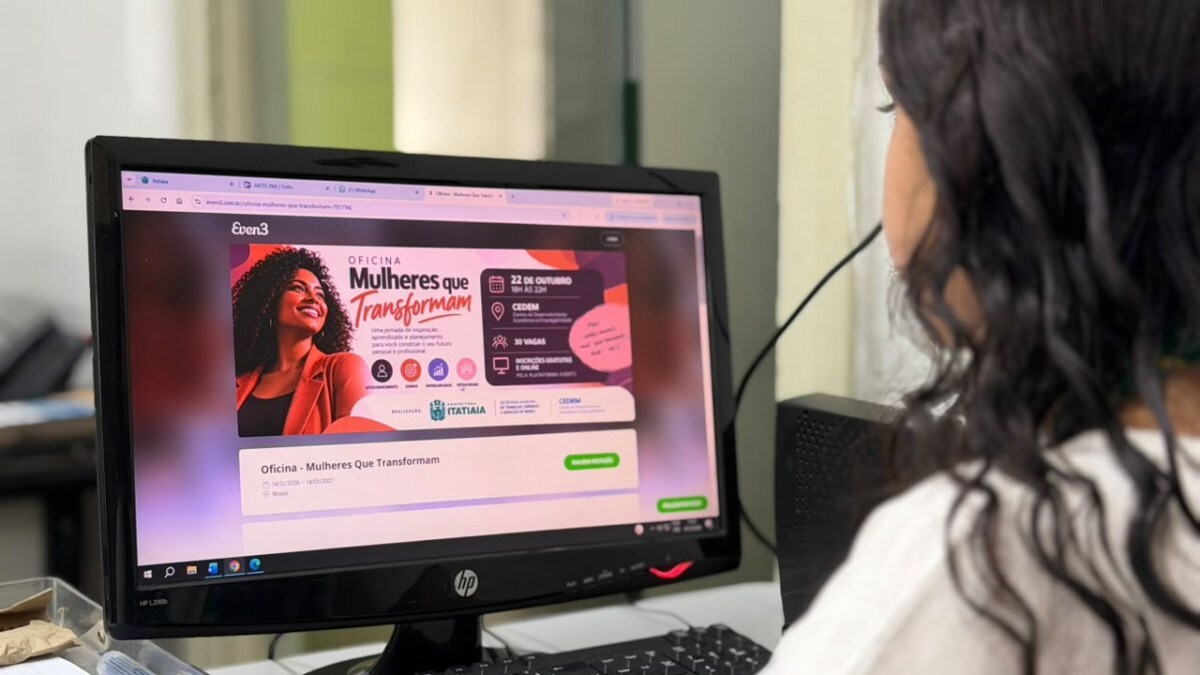 Itatiaia abre inscri&ccedil;&otilde;es
de oficina para mulheres