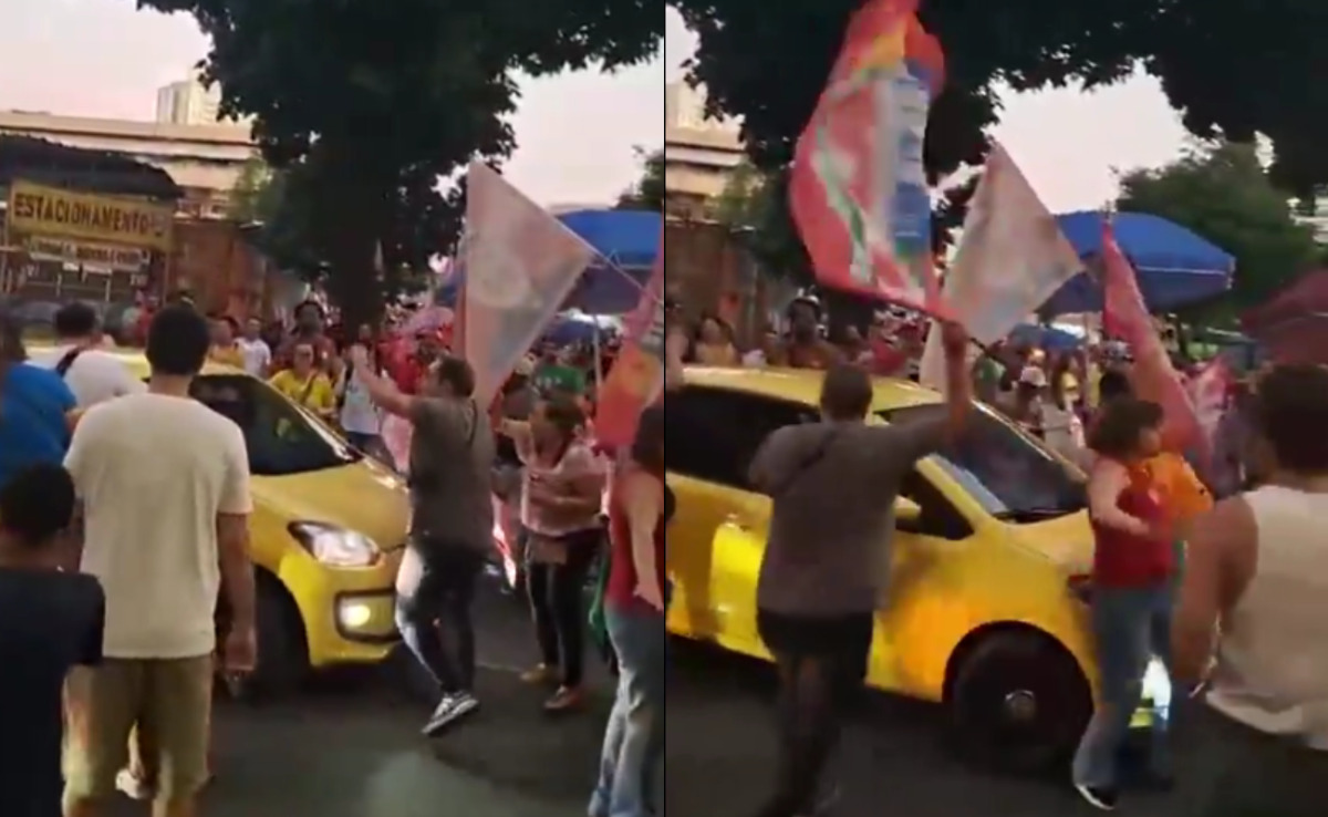 Manifestante &eacute; atropelado em ato pr&oacute;-Lula em Belo Horizonte