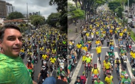 Fl&aacute;vio Bolsonaro participa de atos com apoiadores em Belo Horizonte e no Rio