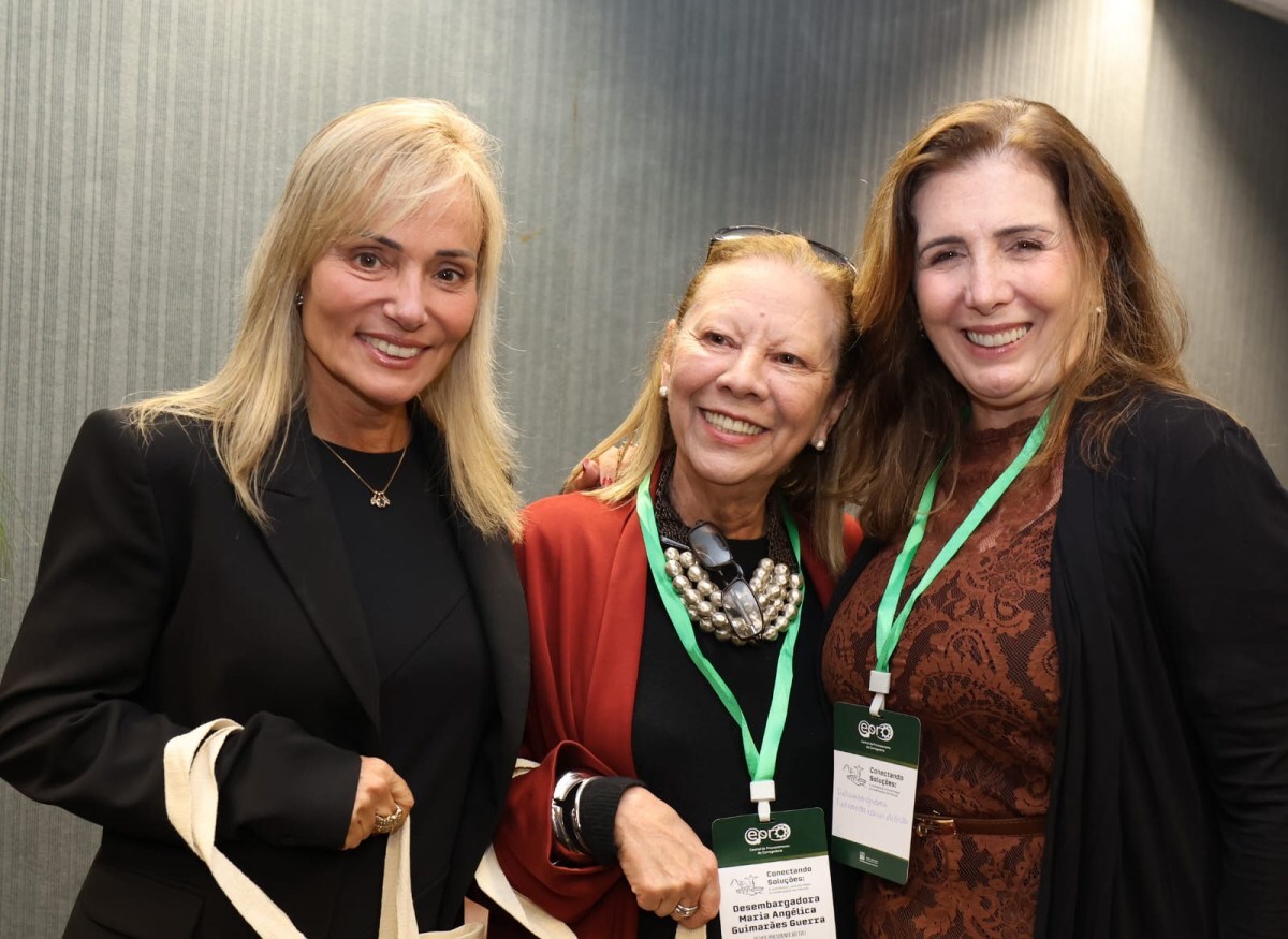 As magistradas Ana Paula Barros, Maria Angélica Guerra Guedes e Fernanda Xavier